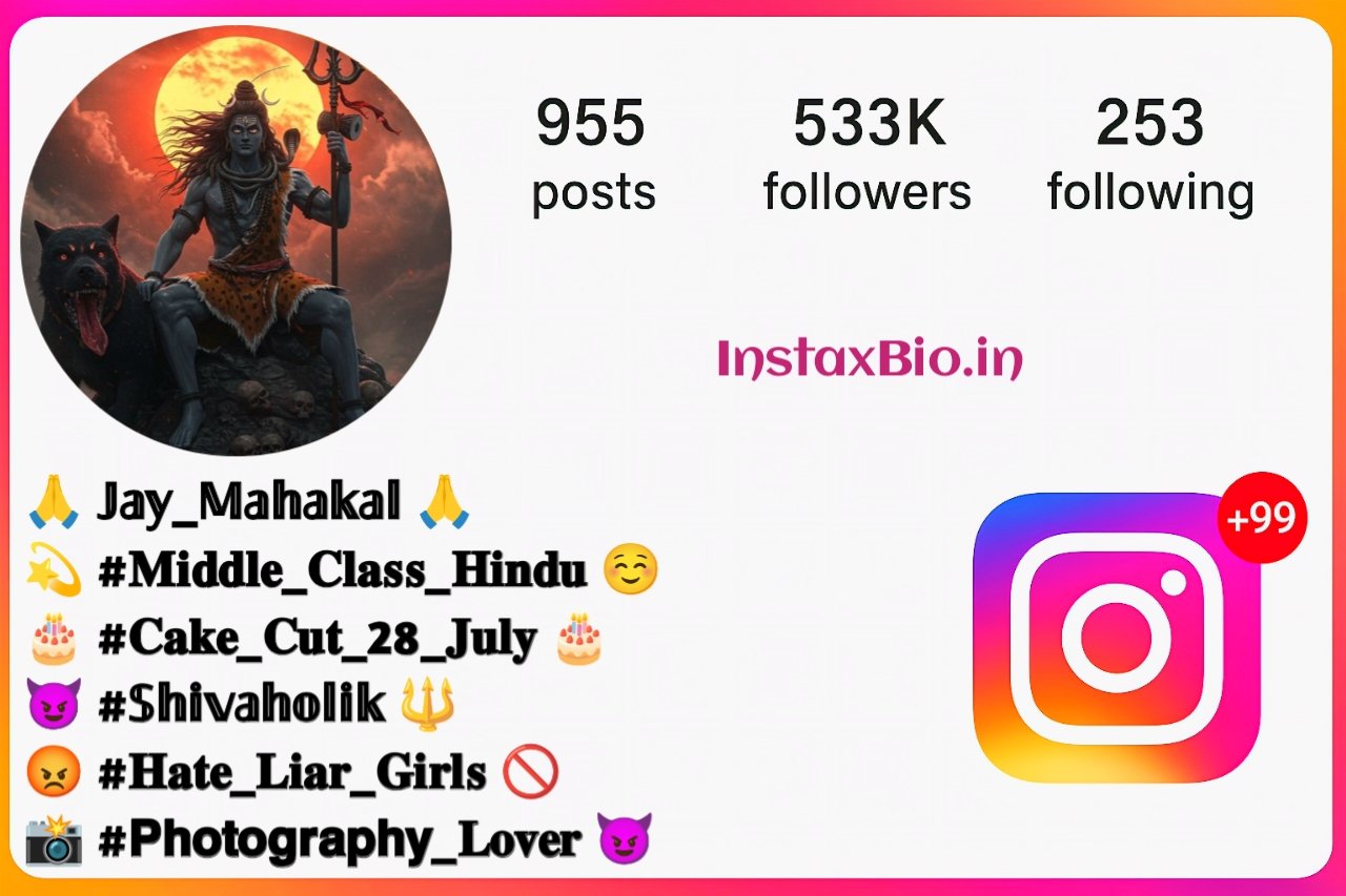Best Simple Hindu Bio for Instagra