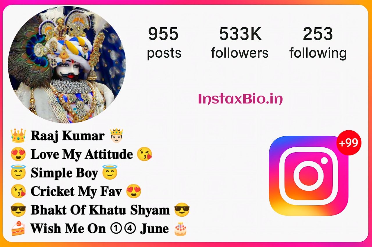 Bhakt Bhavna Insta Bio