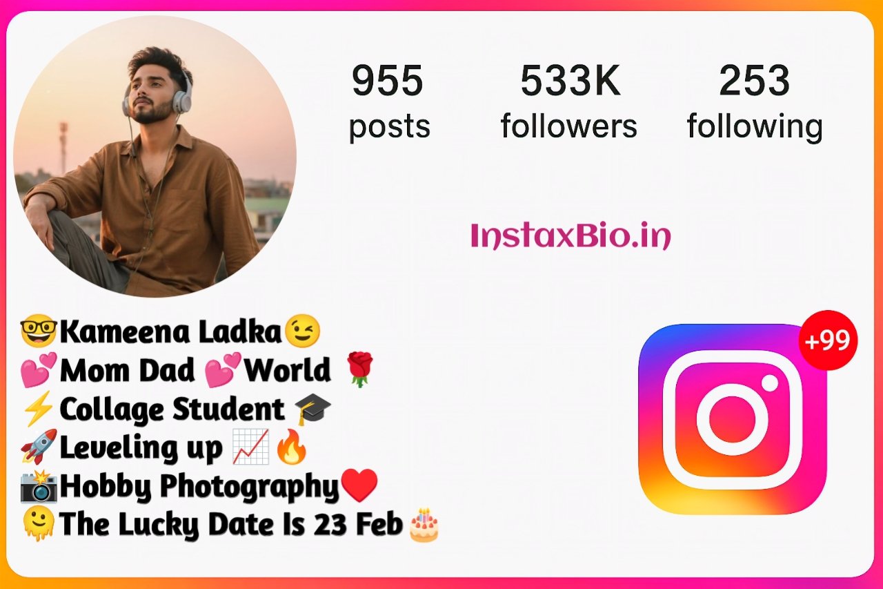 Stylish Instagram Bio for Boys