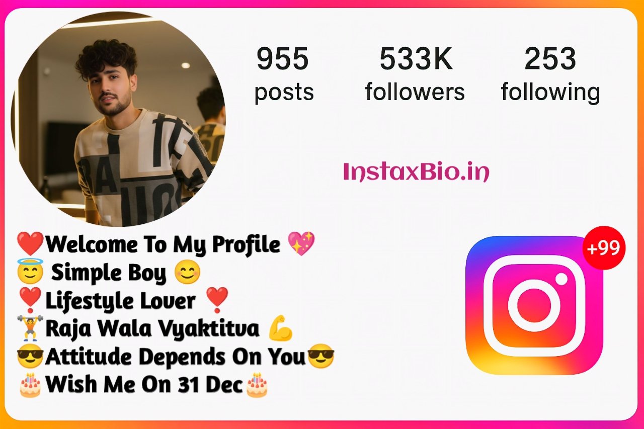 Stylish Instagram Bio for Boys